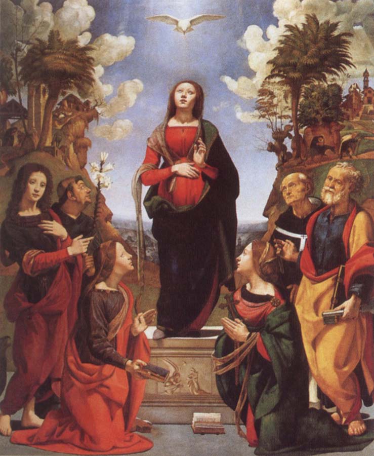 Immaculate Conception and Six Saints